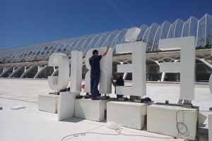 Letras corpóreas Ciutat de les Arts i les Ciències